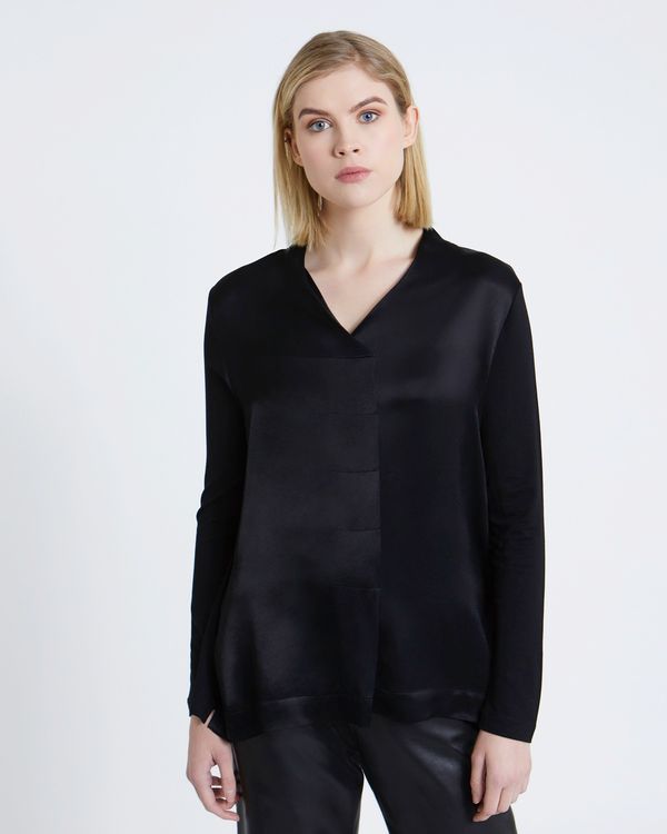 Carolyn Donnelly The Edit V-Neck Pleat Blouse
