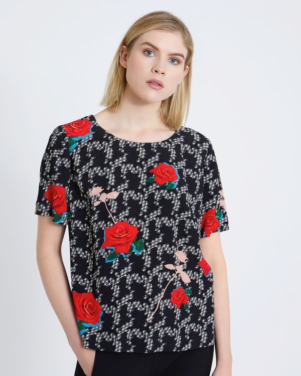Carolyn Donnelly The Edit Rose Print Top