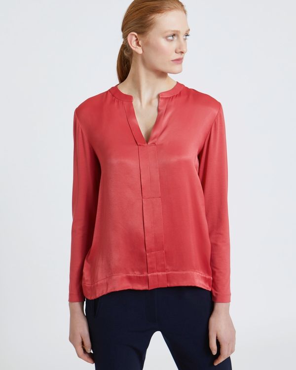 Carolyn Donnelly The Edit Pleat Bar-Tack Blouse
