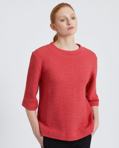 Carolyn Donnelly The Edit Red Textured Top thumbnail