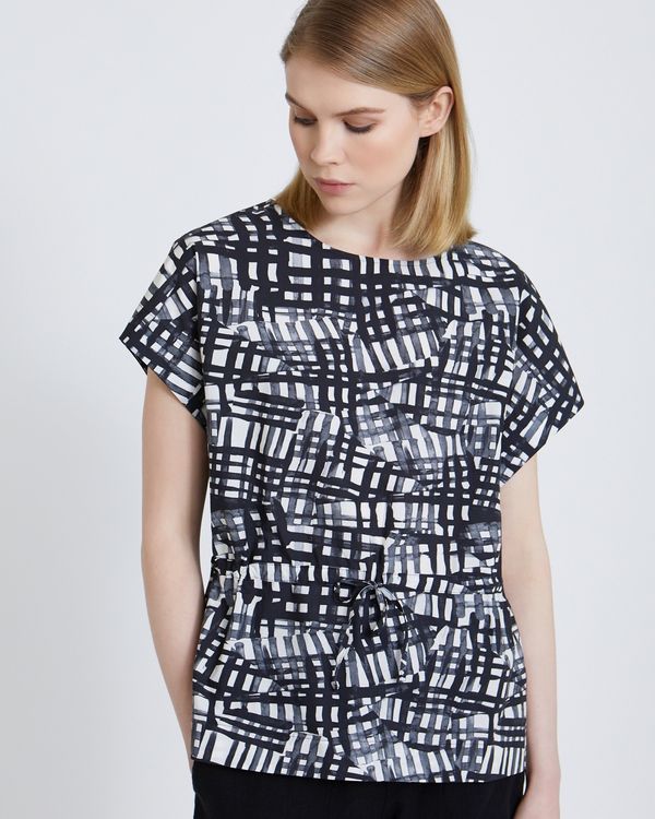 Carolyn Donnelly The Edit Drawstring Printed Top