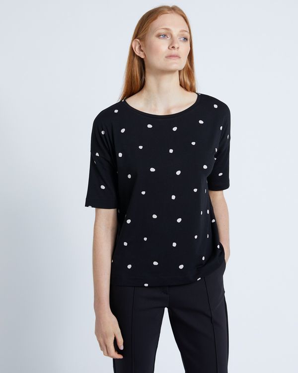 Carolyn Donnelly The Edit Spot Print Top