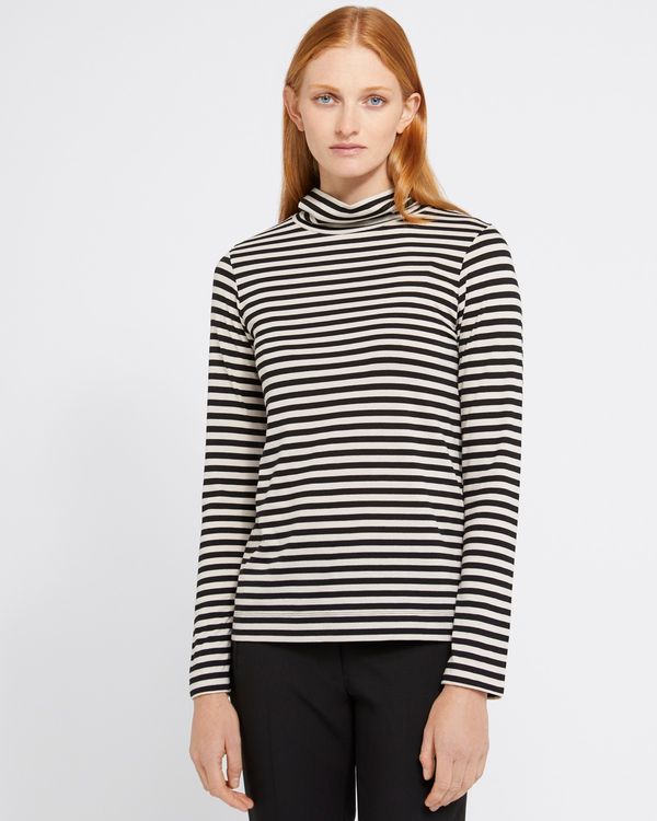 Carolyn Donnelly The Edit Stripe Jersey Polo