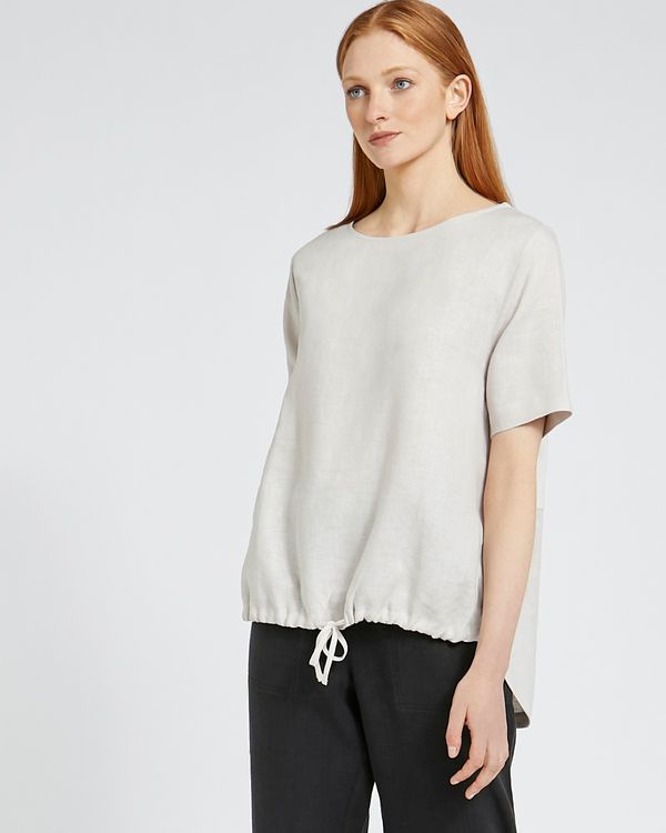 Carolyn Donnelly The Edit Drawstring Linen Top