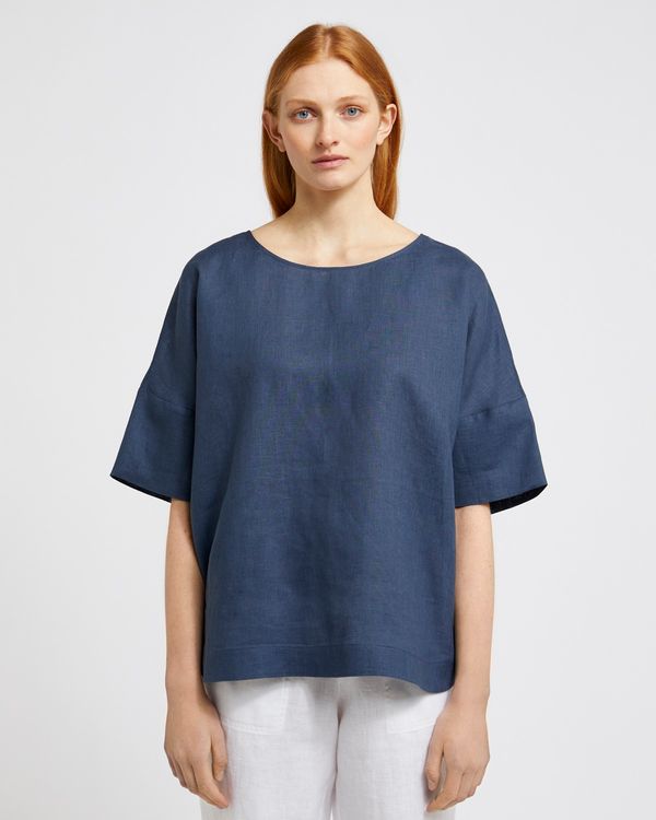Carolyn Donnelly The Edit Boxy Linen Top