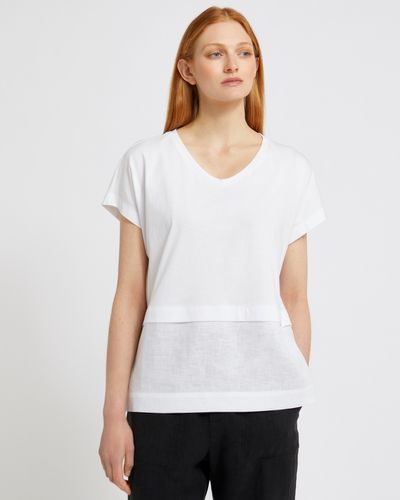 Carolyn Donnelly The Edit Dropped Shoulder Linen Top thumbnail