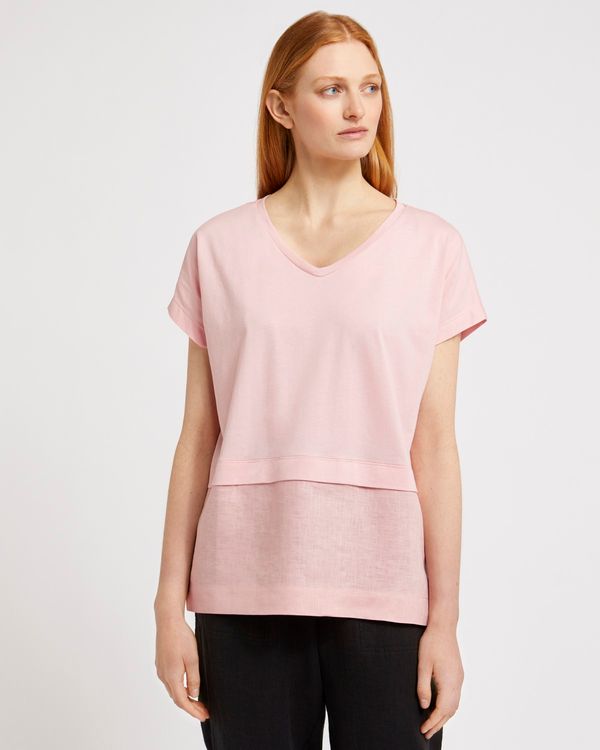 Carolyn Donnelly The Edit Dropped Shoulder Linen Top
