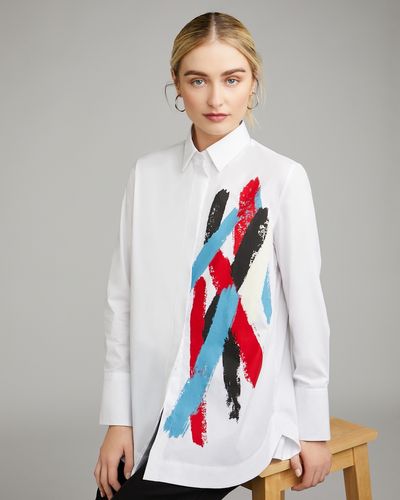 Carolyn Donnelly The Edit Placement Print Shirt