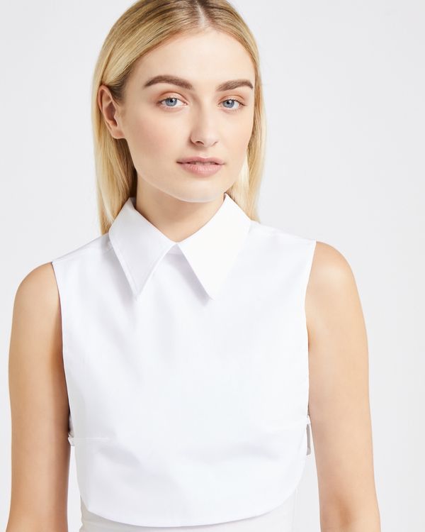 Dunnes Stores | White Carolyn Donnelly The Edit Collar Shirt Bib