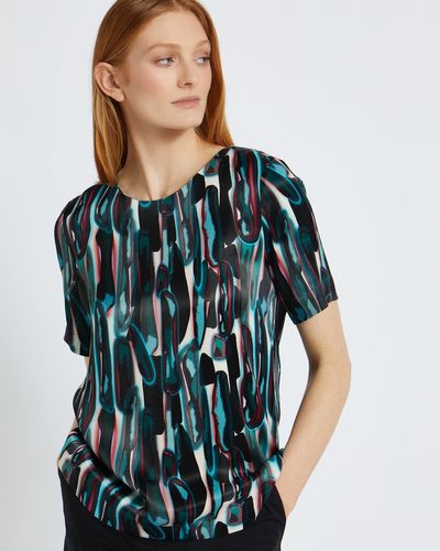 Carolyn Donnelly The Edit Abstract Print Top