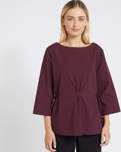 Carolyn Donnelly The Edit Tie Waist Cotton Top