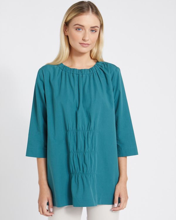Carolyn Donnelly The Edit Gathered Front Top