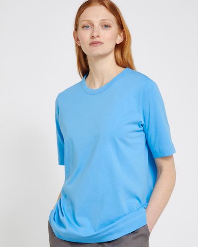 Carolyn Donnelly The Edit Blue Cotton T-Shirt thumbnail