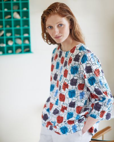 Carolyn Donnelly The Edit Printed Cotton Top