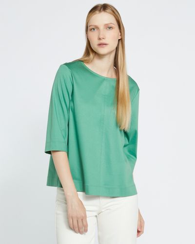 Carolyn Donnelly The Edit Green Front Seam Top