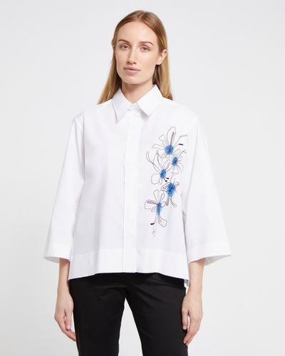 Carolyn Donnelly The Edit Cotton Blend Printed Shirt