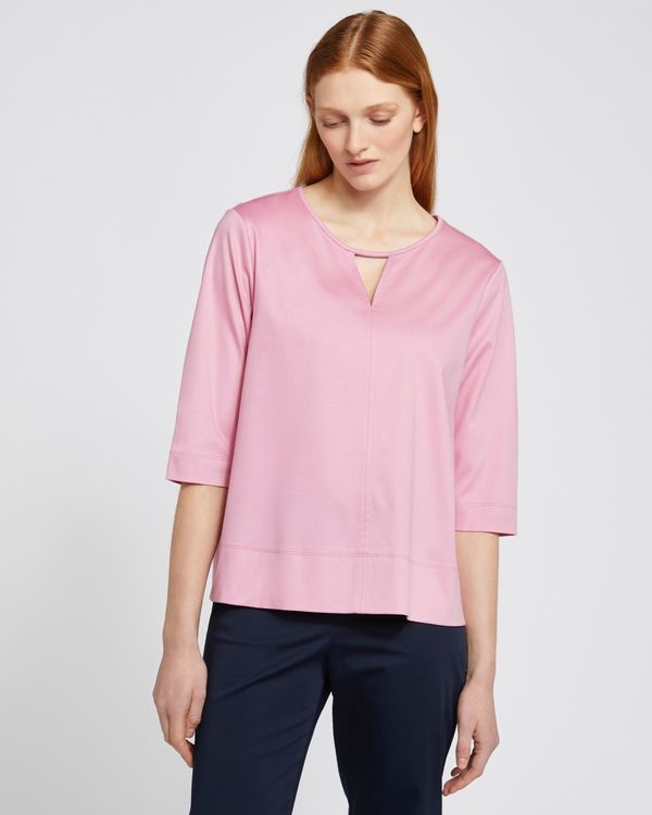Dunnes Stores | Pink Carolyn Donnelly The Edit Front Seam Top