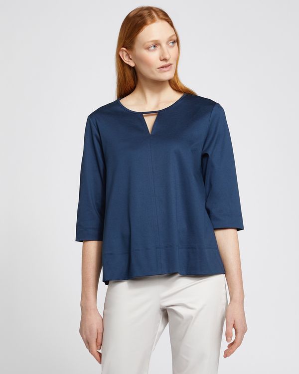Dunnes Stores | Navy Carolyn Donnelly The Edit Cut Out Front Seam Top