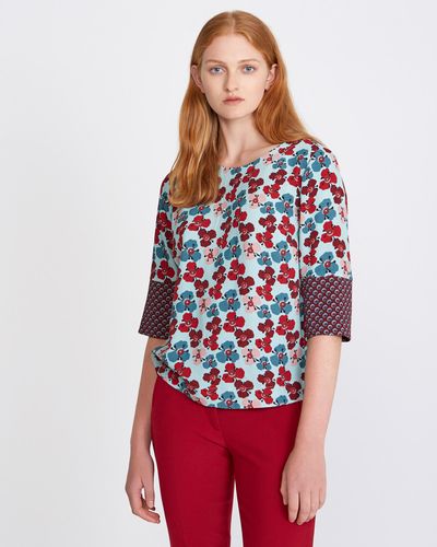 Carolyn Donnelly The Edit Mixed Print Top thumbnail