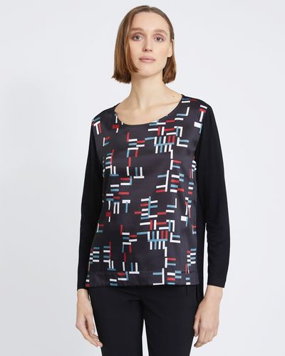 Carolyn Donnelly The Edit High Low Geo Print Top thumbnail