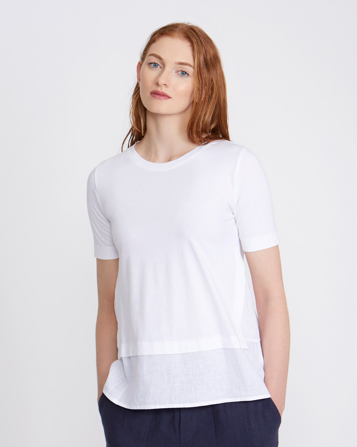 Dunnes Stores | White Carolyn Donnelly The Edit Linen Side Detail Top