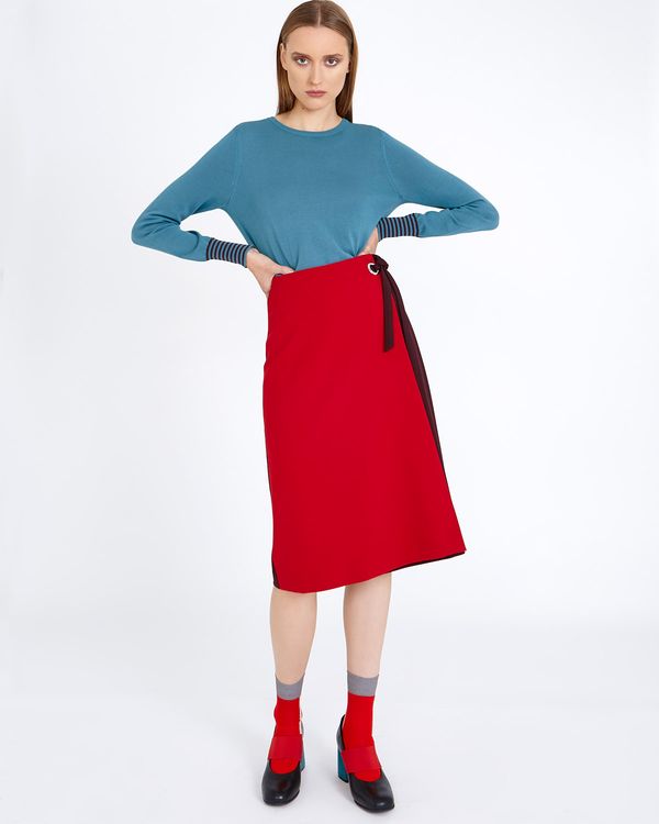 Carolyn Donnelly The Edit Wrap Tie Skirt