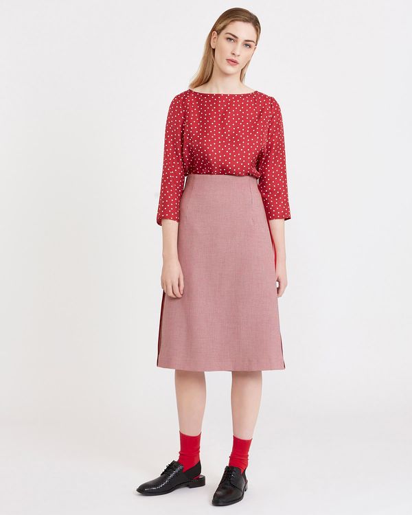 Carolyn Donnelly The Edit Houndstooth Skirt