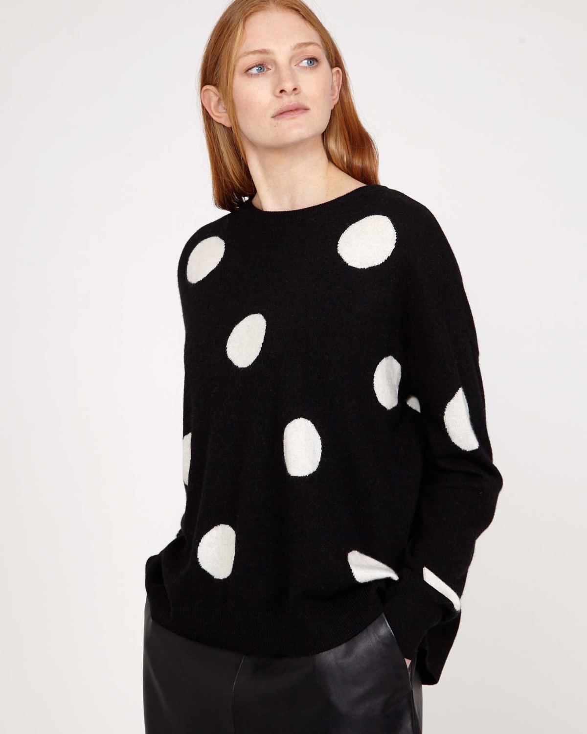 Dunnes Stores | Black Carolyn Donnelly The Edit Spot Sweater