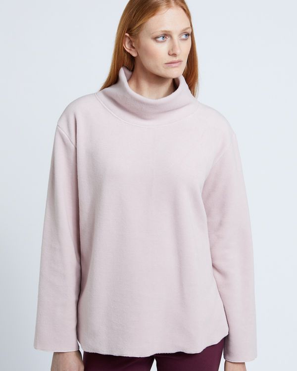 Carolyn Donnelly The Edit Brushed Polo Sweater
