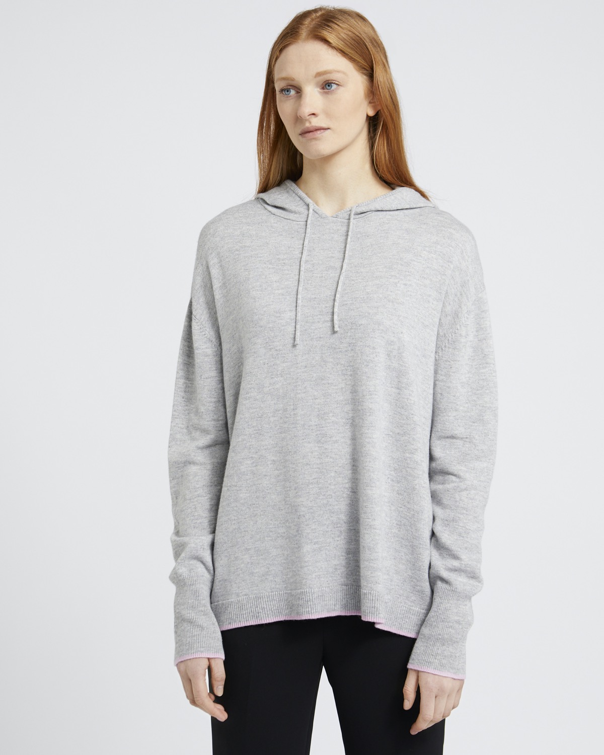 Dunnes Stores | Grey Carolyn Donnelly The Edit Cashmere Blend Hoodie