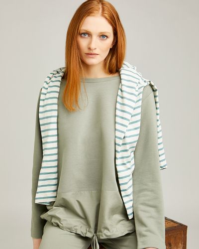 Carolyn Donnelly The Edit Cotton Drawstring Sweater thumbnail