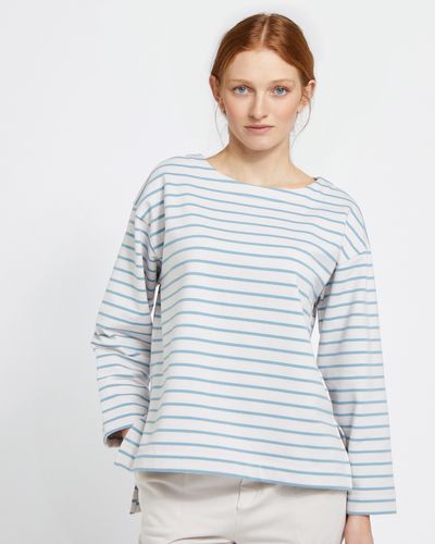 Carolyn Donnelly The Edit Cotton Rich Stripe Sweatshirt