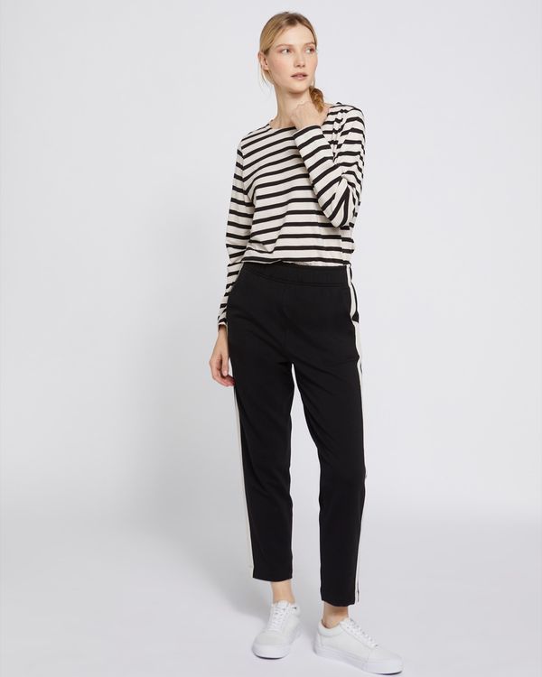 Dunnes Stores | Black Carolyn Donnelly The Edit Stripe Sweatpants
