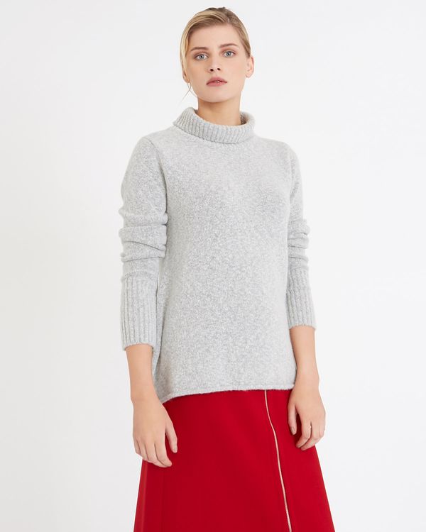 Carolyn Donnelly The Edit Tweed Polo Sweater