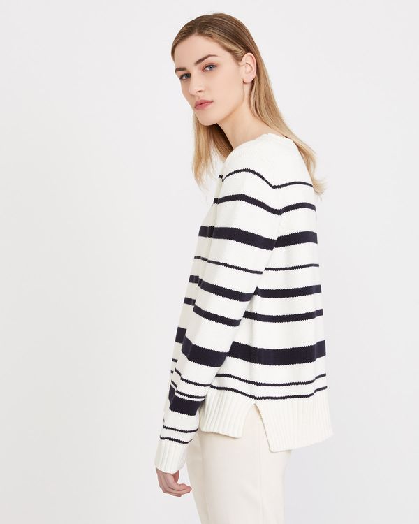 Carolyn Donnelly The Edit Cotton Stripe Sweater