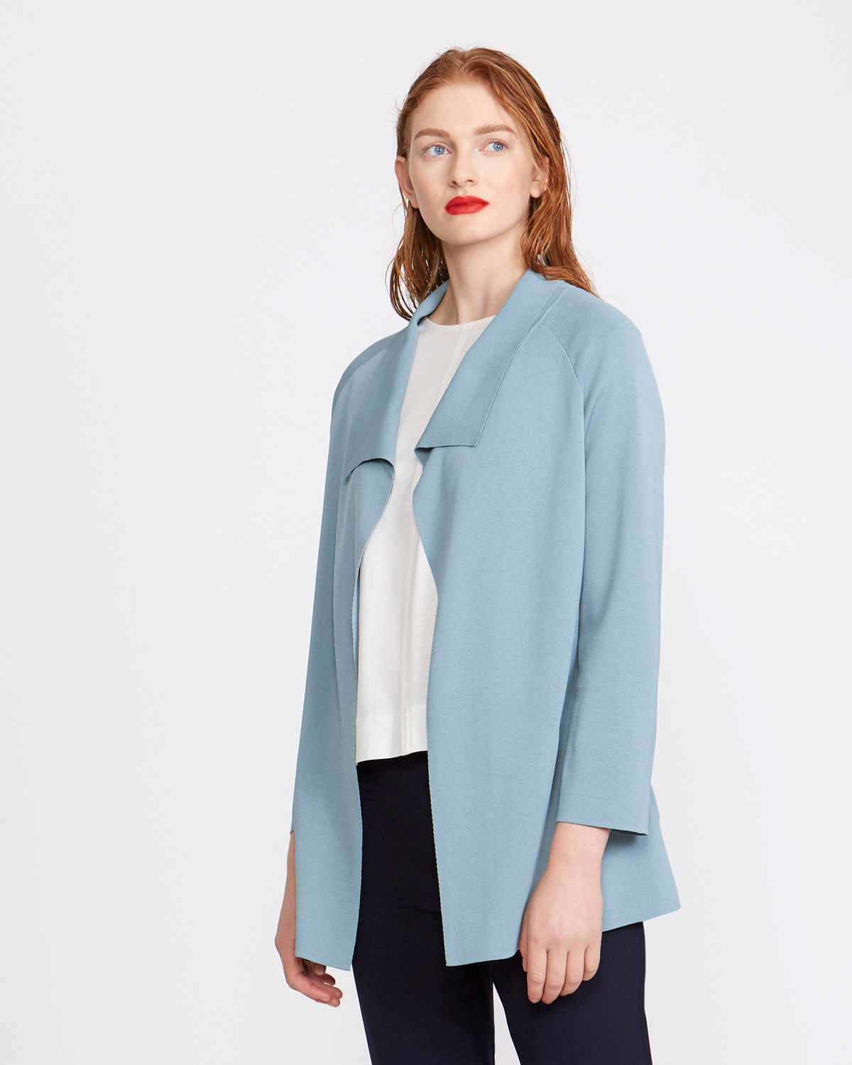 Dunnes Stores | Blue Carolyn Donnelly The Edit Short Kimono Cardigan