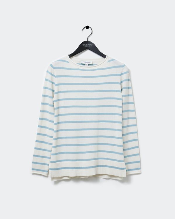 Carolyn Donnelly The Edit Stripe Cotton Sweater