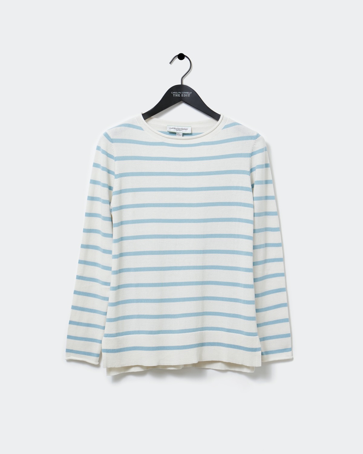 Dunnes Stores | Blue Carolyn Donnelly The Edit Stripe Cotton Sweater