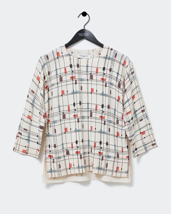 Carolyn Donnelly The Edit Mondrian Print Sweater