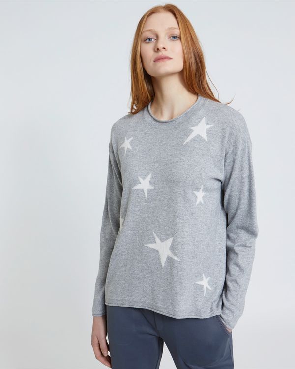 Carolyn Donnelly The Edit Grey Star Sweater