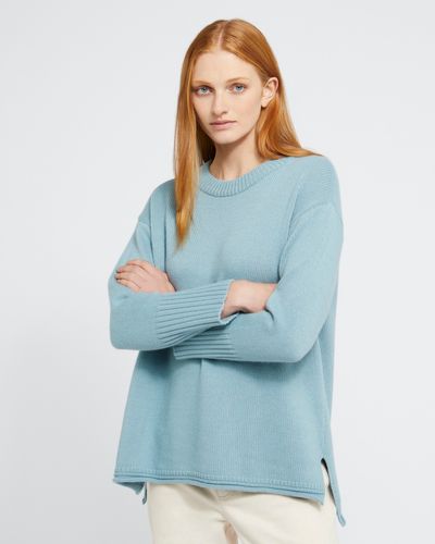 Carolyn Donnelly The Edit Blue Crew Neck Sweater thumbnail