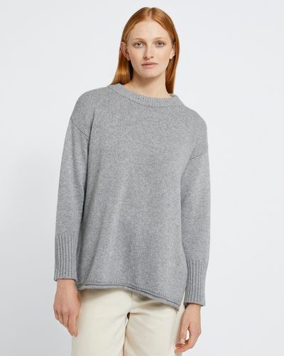 Carolyn Donnelly The Edit Grey Crew Neck Sweater thumbnail