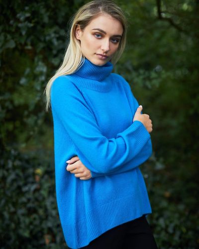 Carolyn Donnelly The Edit Cashmere Blend Polo Sweater thumbnail
