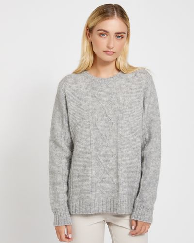 Carolyn Donnelly The Edit Mohair Blend Aran Sweater