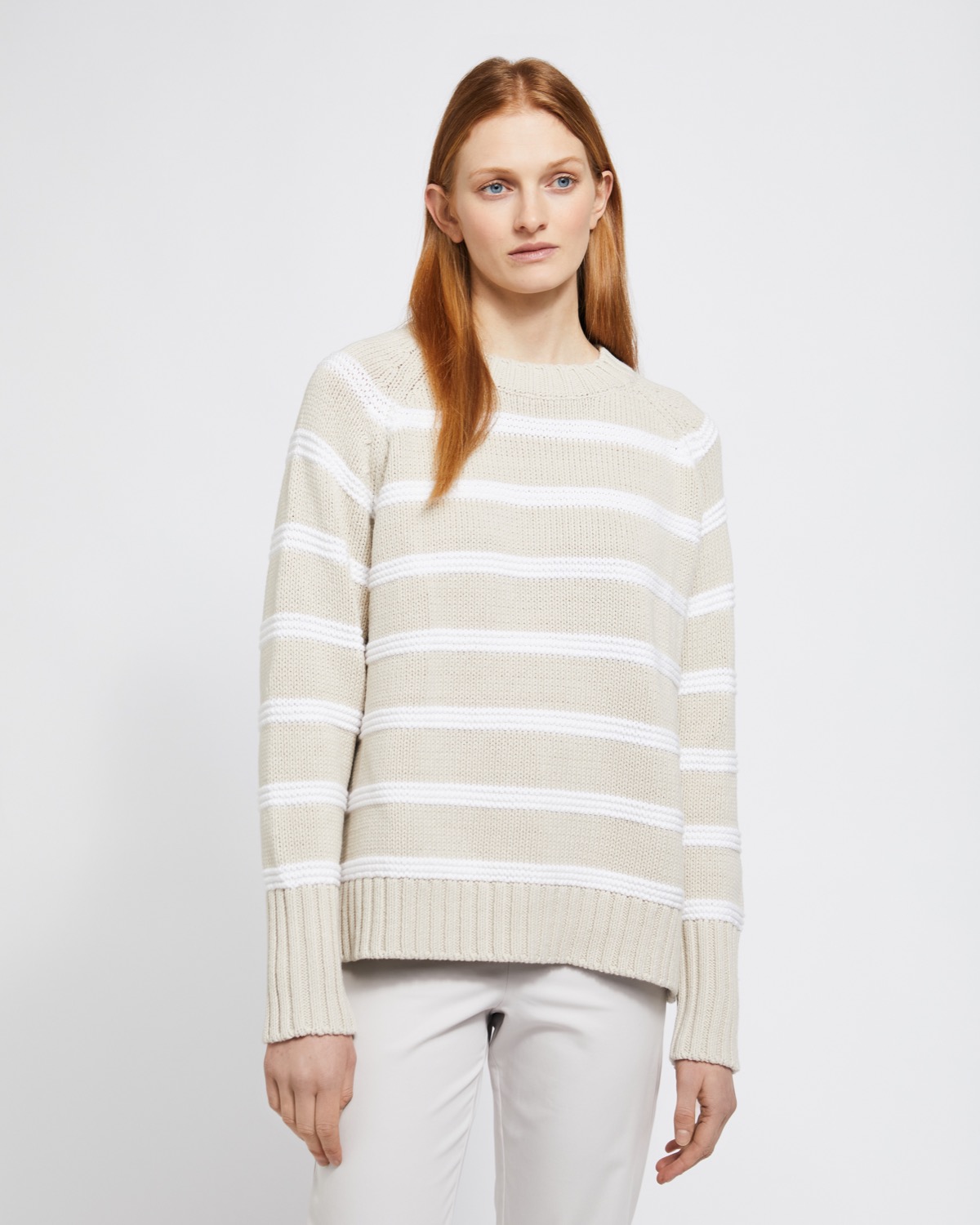 Dunnes Stores | Stone Carolyn Donnelly The Edit Stone Stripe Sweater