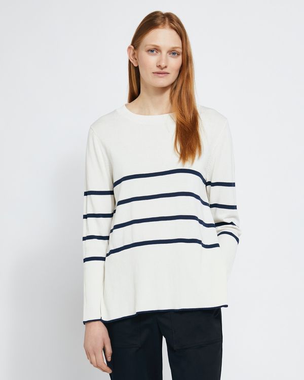 Carolyn Donnelly The Edit Navy Striped Sweater