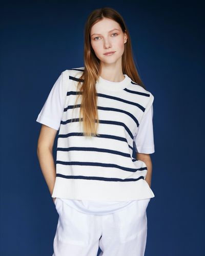 Carolyn Donnelly The Edit Navy Stripe Tabard thumbnail