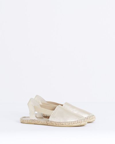 Carolyn Donnelly The Edit Metallic Leather Espadrille thumbnail