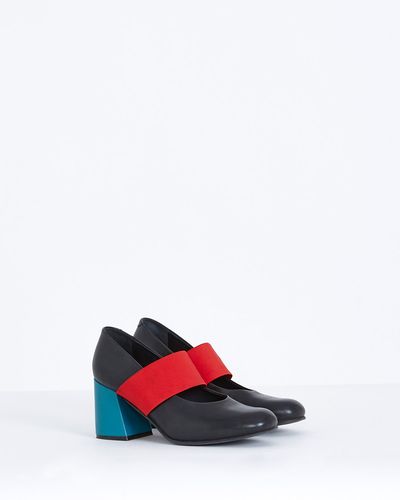 Carolyn Donnelly The Edit Leather Colour Block Court thumbnail