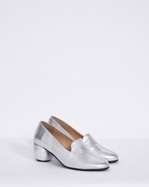 Carolyn Donnelly The Edit Silver Leather Loafer